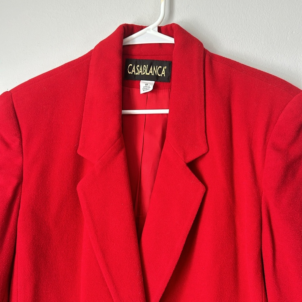Casablanca Red Wool/Cashmere blend size 10 - Picture 2 of 9
